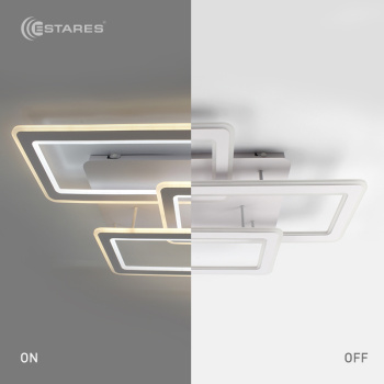 Управляемый светодиодный светильник TRIPLEX DOUBLE 170W 3L-900x600x140-RC-WHITE WHITE-220-IP20