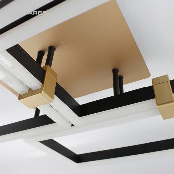 УПРАВЛЯЕМАЯ СВЕТОДИОДНАЯ ЛЮСТРА ON OFF PANDORA 160W 4S-ON OFF-1050X720X150-BLACK GOLD-220-IP20