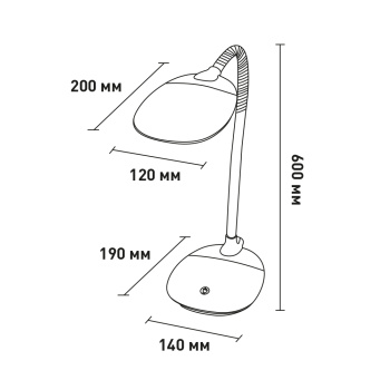 Настольная лампа светодиодная FLEХ 6W black