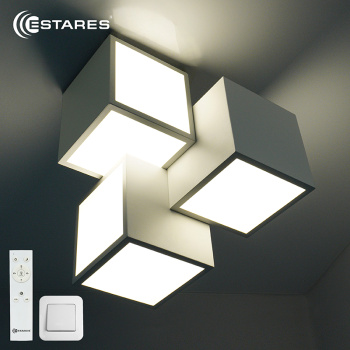 Управляемый светодиодный светильник SOLARIUM 70W 3C-RC-360x360x360-WHITE/WHITE-220-IP20