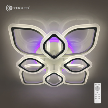 Управляемая светодиодная люстра Amalia RGB 90W+10W 6R-730x120-WHITE/WHITE-220-IP20