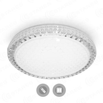 Управляемый светодиодный светильник  AKRILIKA  SOTA 60W R-405-CLEAR/SHINY-220-IP44