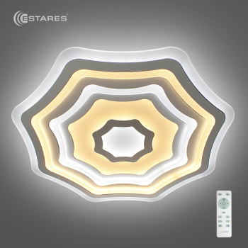 Управляемый светодиодный светильник FLEXION DOUBLE 180W R-800-WHITE/SILVER-220-IP44