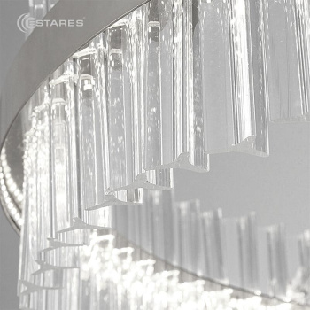 Управляемая светодиодная люстра SOFIA 100W R-APP-500x1000-CHROME CLEAR-220-IP20