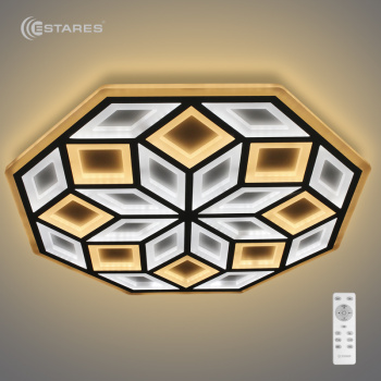 Управляемый светодиодный светильник CASCADA DOUBLE 95W R-600-WHITE/WHITE-220-IP44