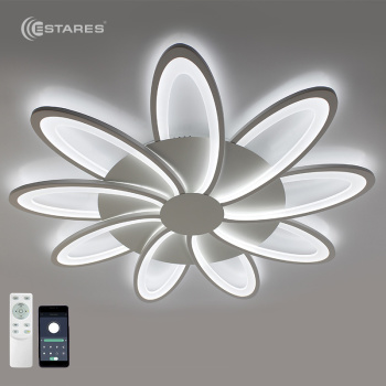 Управляемая светодиодная люстра LORENA 150W 9R-APP-843X53-WHITE/WHITE-220-IP20