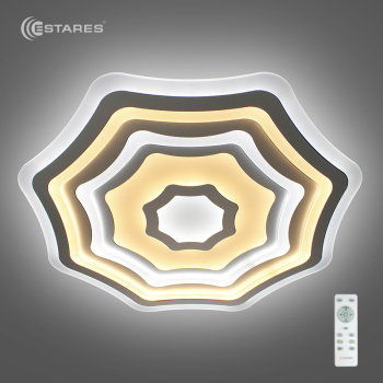 Управляемый светодиодный светильник FLEXION DOUBLE 180W R-800-WHITE/SILVER-220-IP44