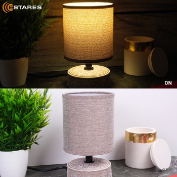 Настольная лампа DELTA 1xE14 R-120x200-BEIGE BLACK-220-IP20